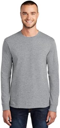 Port & Company Long Sleeve Essential T-Shirt with Pocket, 2XL, Ath